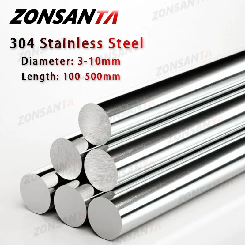 Linear Rod 8Mm - 1 個 304 ステンレス鋼ロッド径 3/4/4.5/5/5.5/6/6.5 ミリメートル固体丸シャフトロッドバー