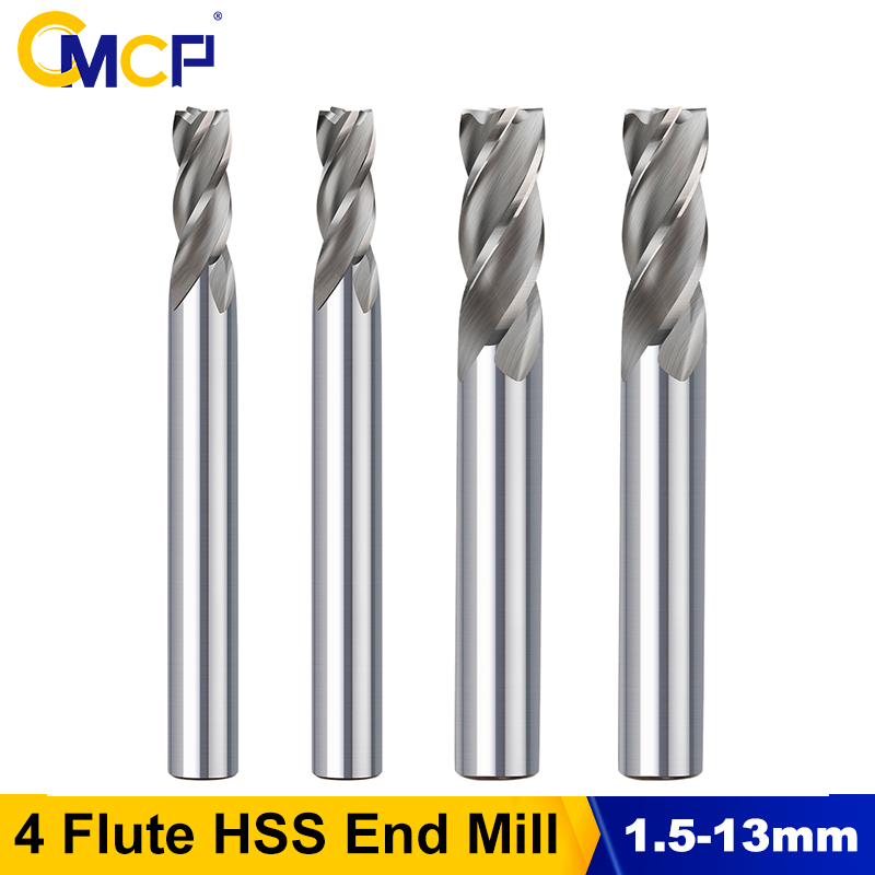 End Mill Set - CMCP 1.5-13 ミリメートル 4 フルート HSS