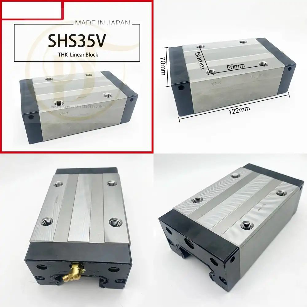 Linear Rail - SHS SHS35 SHS35V用リニアガイドレールブロック、CNC工作機械自動化装置用リニアベアリング、工業用リニア
