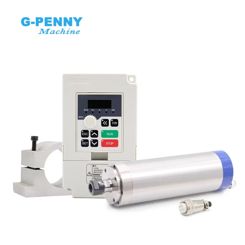 Spindle Motor - カスタマイズG-PENNY 110v/220v 1.5kw ER16 D65水冷スピンドルモーターキット インバーターブラケット