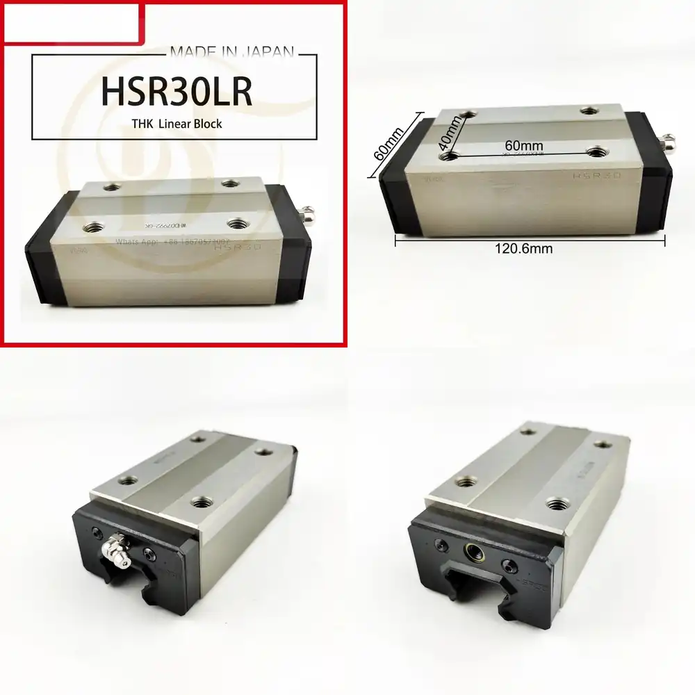 Linear Rail - HSR HSR30 HSR30LR用リニアガイドレールブロック、リニアベアリングスライドユニット、精密モーションシステム、CNC機械部品