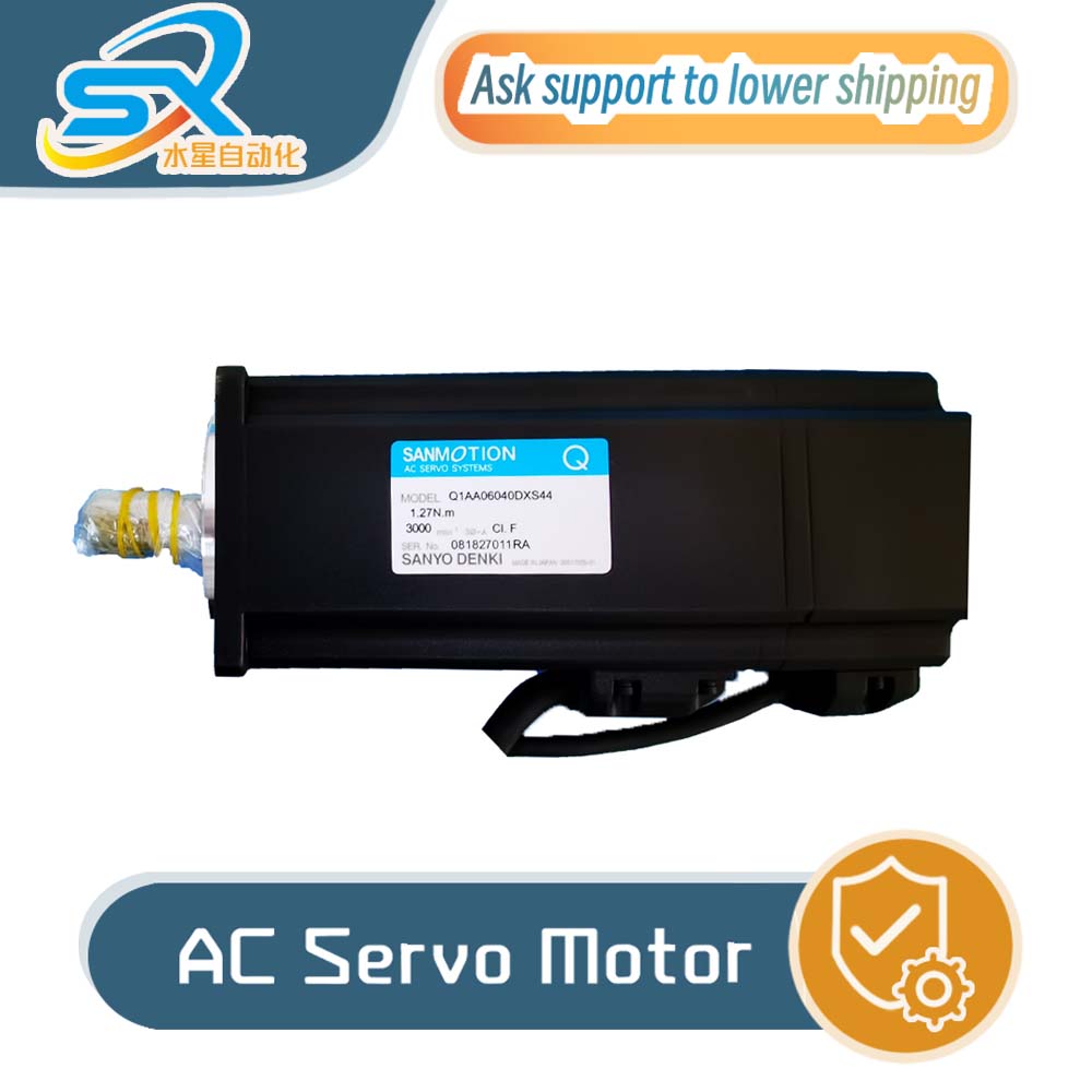 Servo Motor - 三洋電機 ACサーボモーター Q1AA06040DXS44 400W 工場再生品 良好な状態