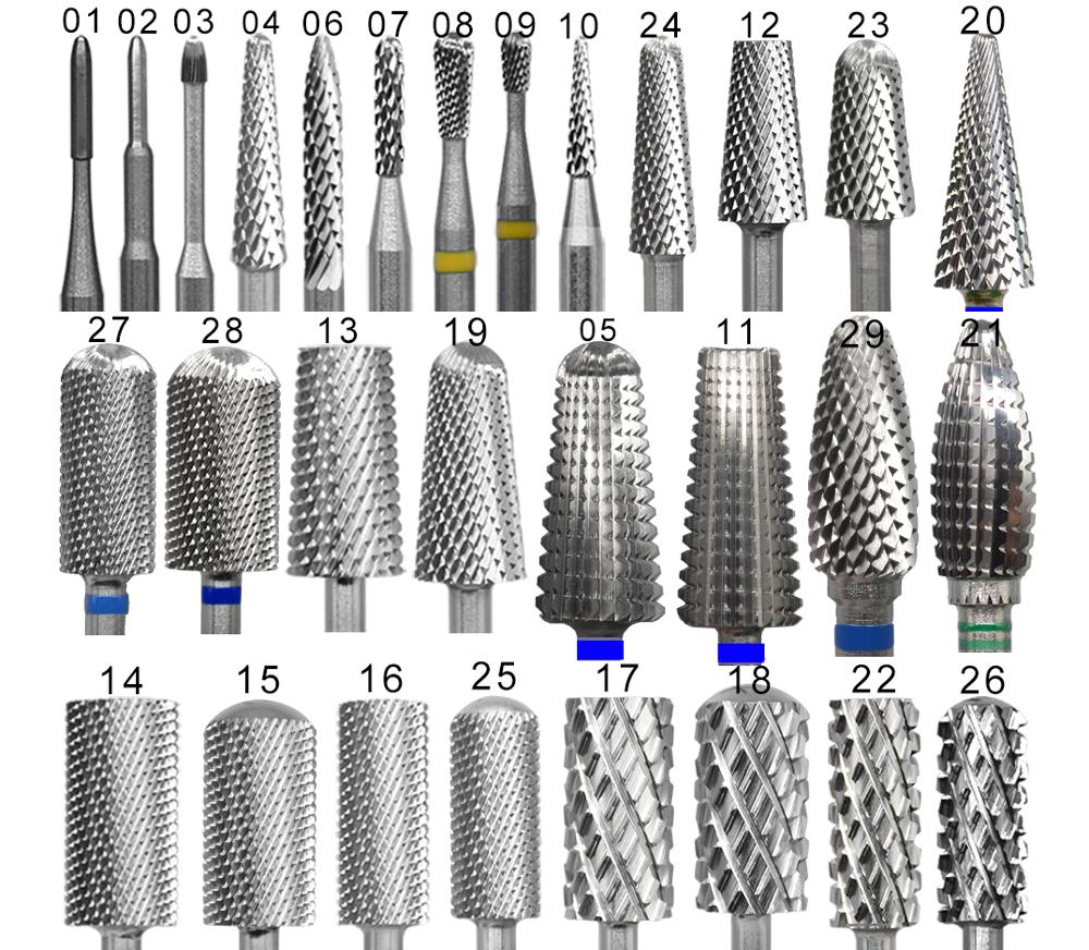Carbide End Mill - RolinStar 多数の販売促進型カーバイドバレル安定シャンクアクセサリーカッターペディキュアネイルミリングドリルビット