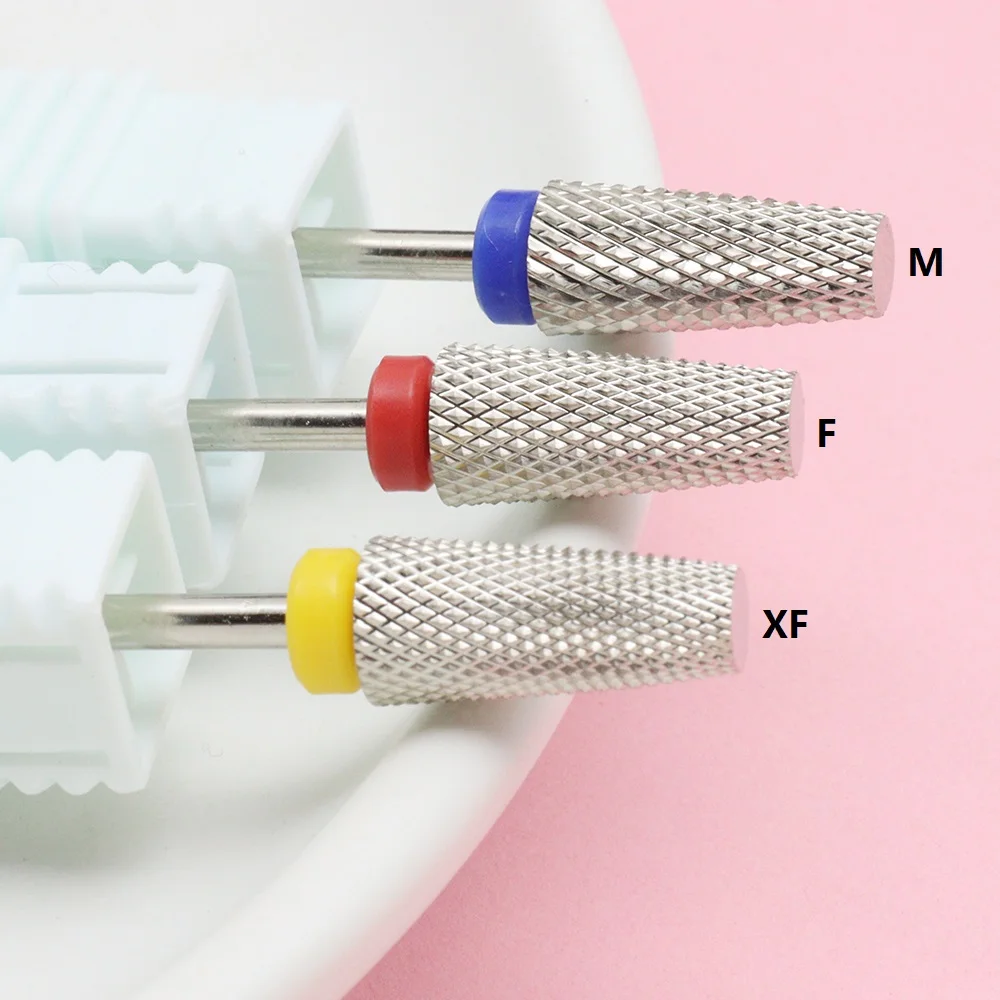 Carbide End Mill - プロの光沢のあるカーバイドネイルドリルビット,効果的なゲル除去ツール,マニキュア用電動ドリルアクセサリー,ホット,1個