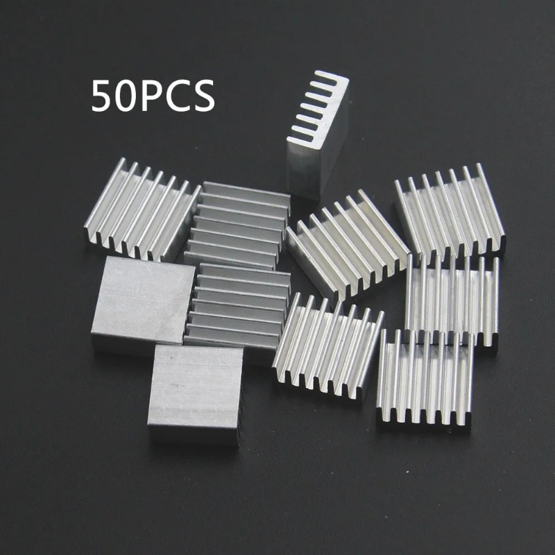 50 個の押出アルミニウムヒートシンク 14x14x6mm  - Aluminium Extrusion のレビューと価格