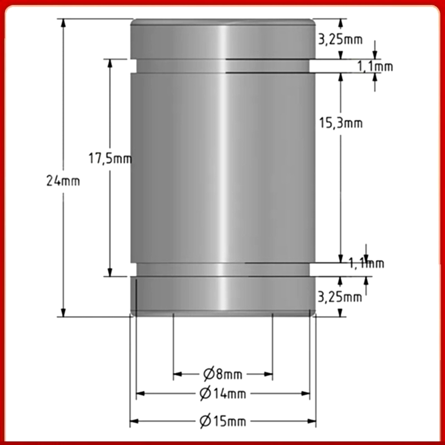 Reprap 3D プリンター交換用リニアベアリング 8x1 - Lm8Uu Bearing のレビューと価格