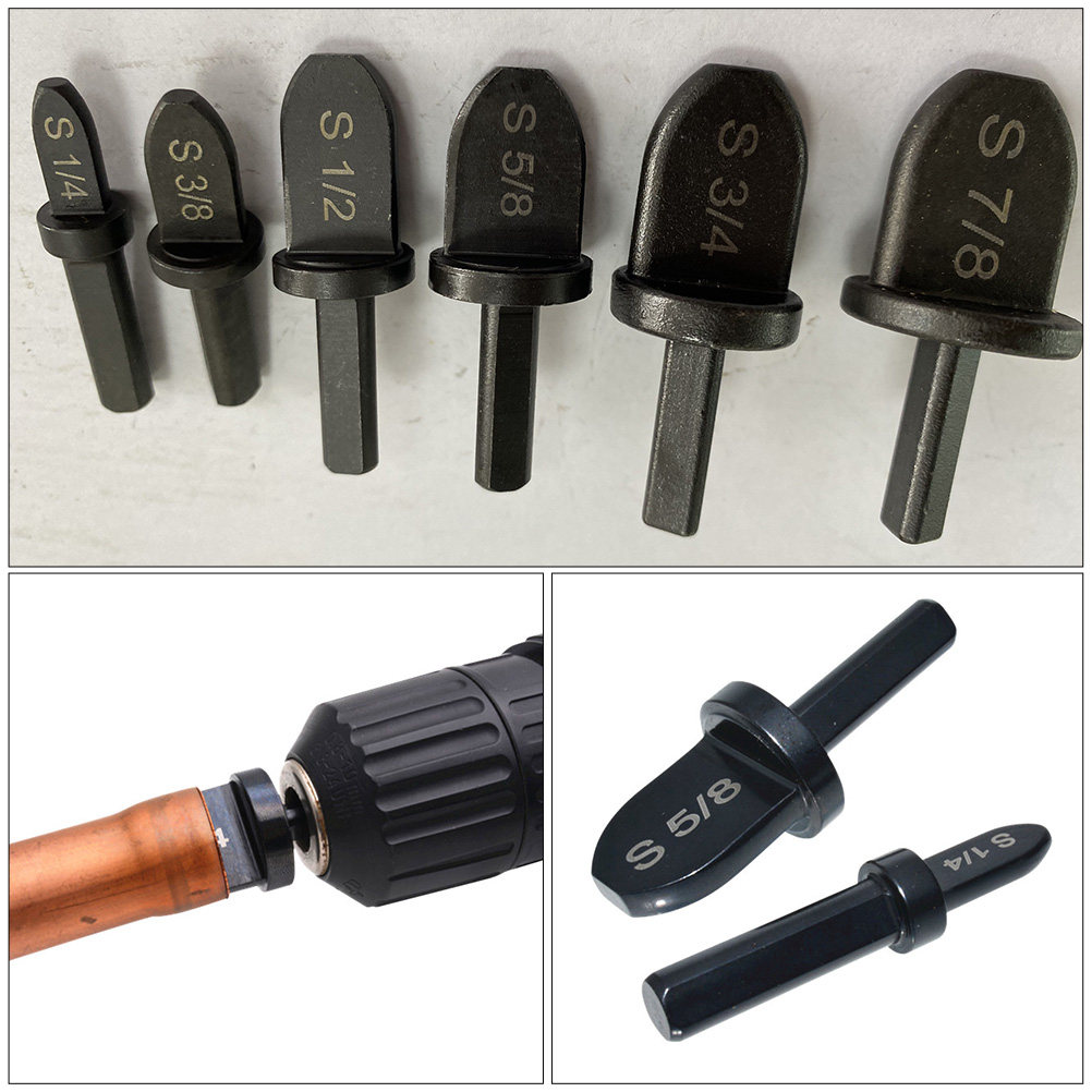 6本セットの銅管用圧延ドリルビットと拡管工具セット。エアコン - Drill Bit Set のレビューと価格