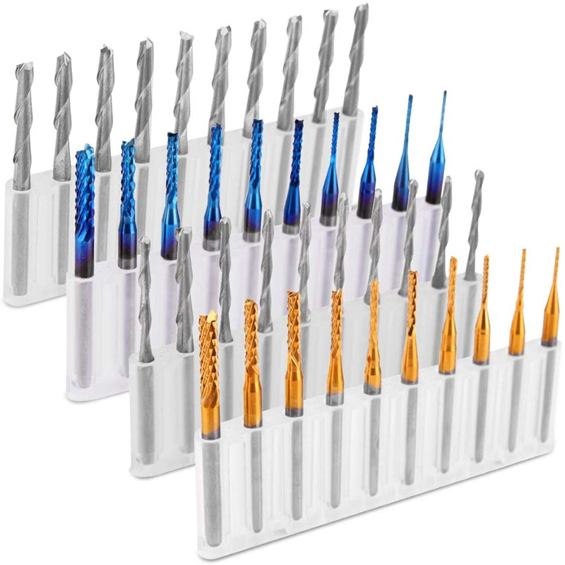 Twotrees エンドミル彫刻ビットセットナノブルーコーテ - End Mill Set のレビューと価格