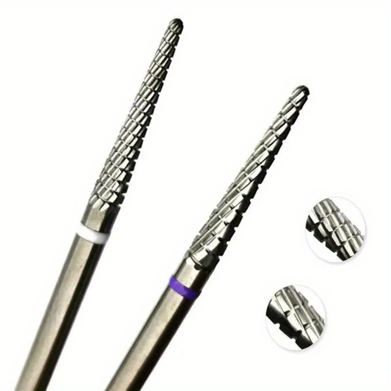 1/2 個超硬キューティクルクリーンネイルビットコーンネイル - Carbide End Mill のレビューと価格