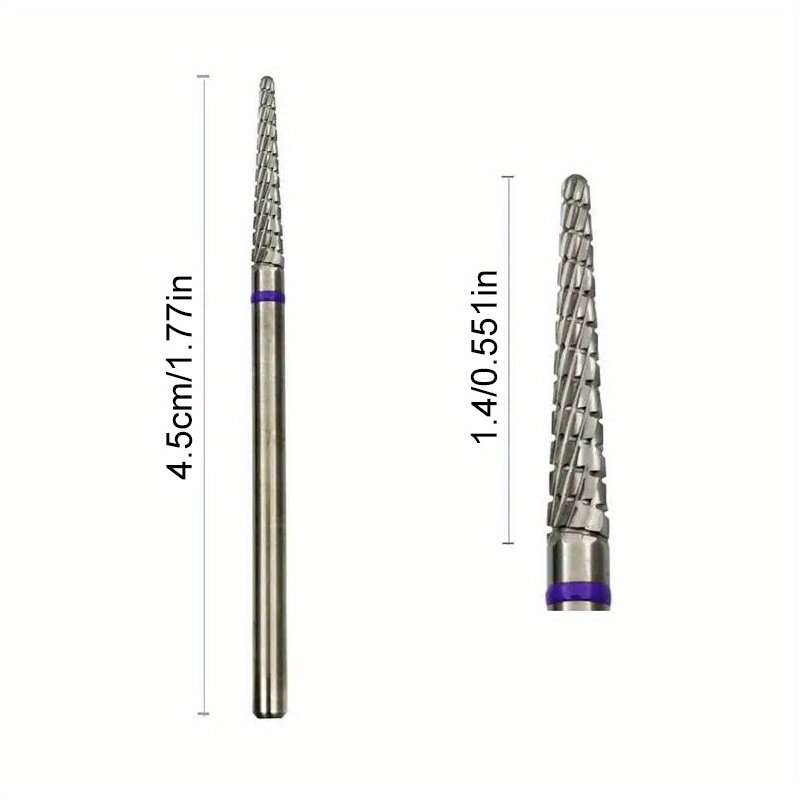 1/2 個超硬キューティクルクリーンネイルビットコーンネイル - Carbide End Mill のレビューと価格