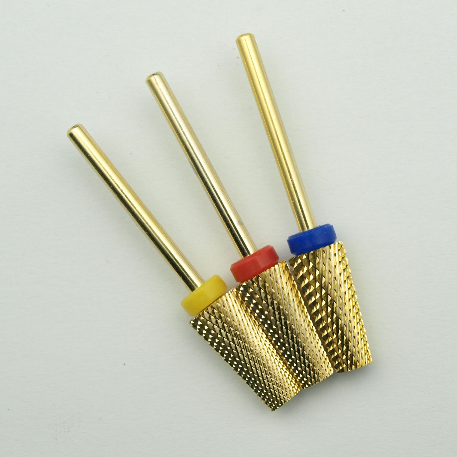 簡単ネイル新ゴールドカーバイドネイルドリルビットテーパーフラ - Carbide End Mill のレビューと価格