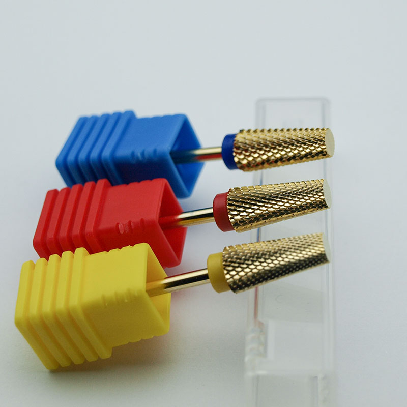 簡単ネイル新ゴールドカーバイドネイルドリルビットテーパーフラ - Carbide End Mill のレビューと価格