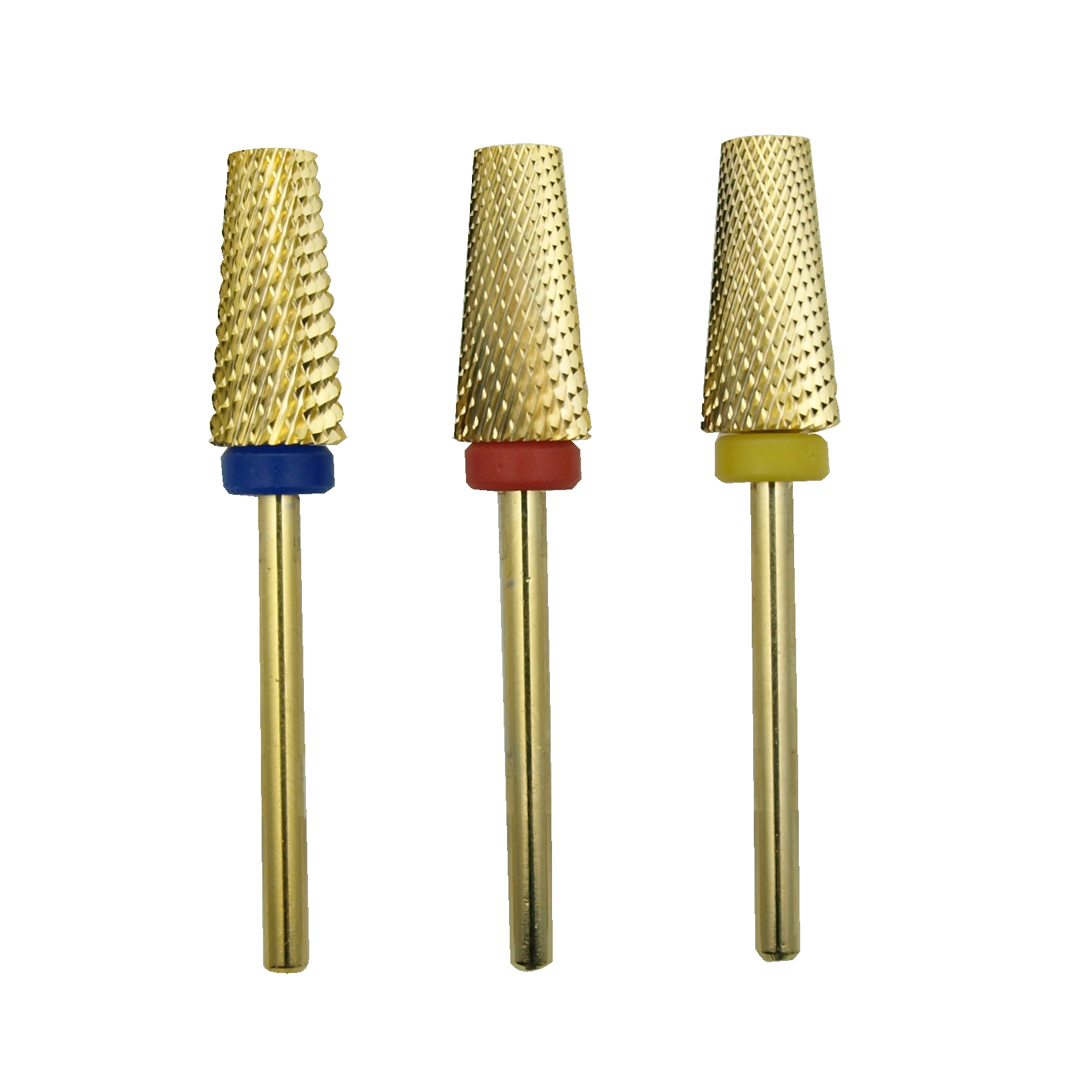 簡単ネイル新ゴールドカーバイドネイルドリルビットテーパーフラ - Carbide End Mill のレビューと価格