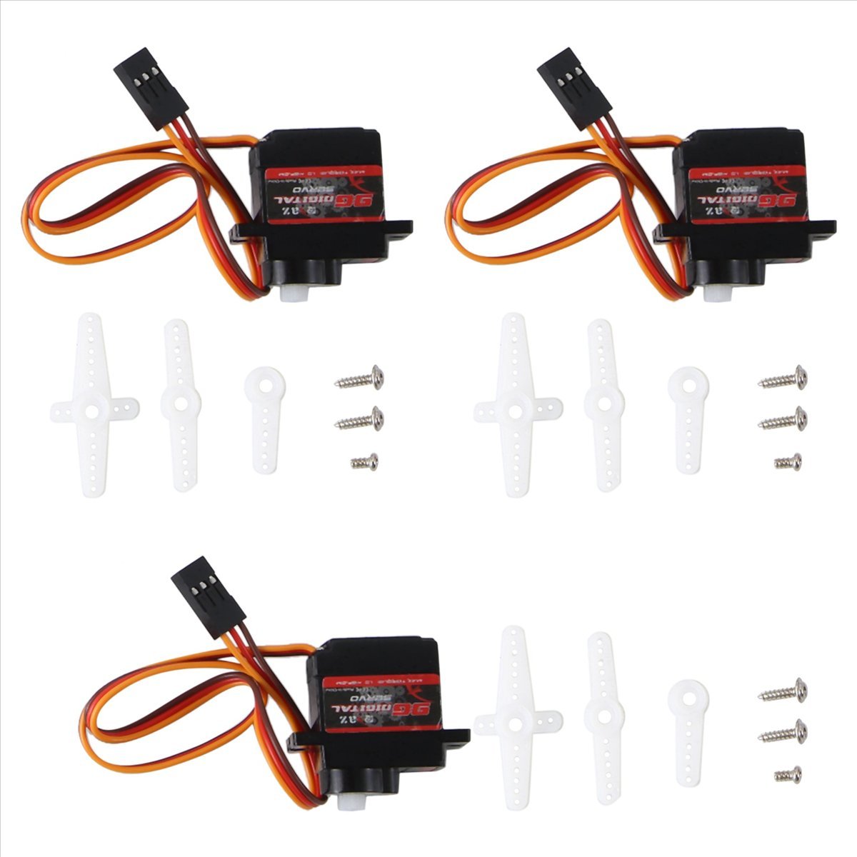 T34C 3個セット サーボ 9G デジタルサーボモーター  - Servo 9G のレビューと価格