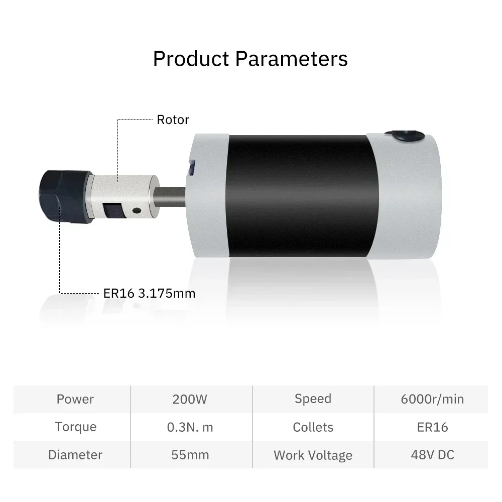 BLDC ブラシレススピンドルモーター 48V 200-50 - Water Cooled Spindle のレビューと価格