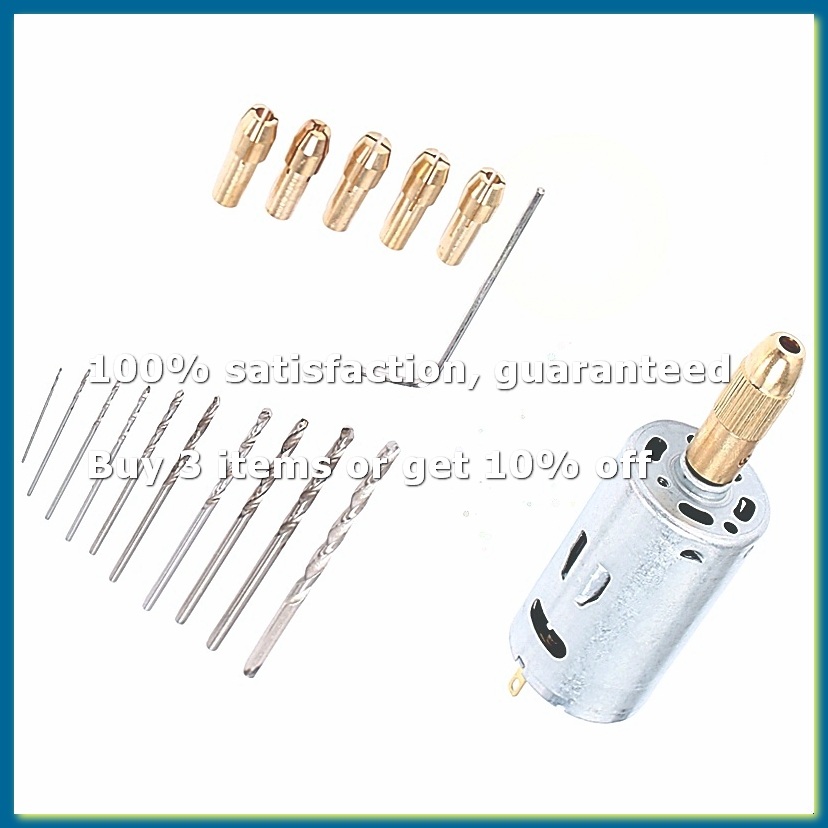 ミニ電動ハンドドリルビットセット DC 12Vモーター 0. - Drill Bit Set のレビューと価格