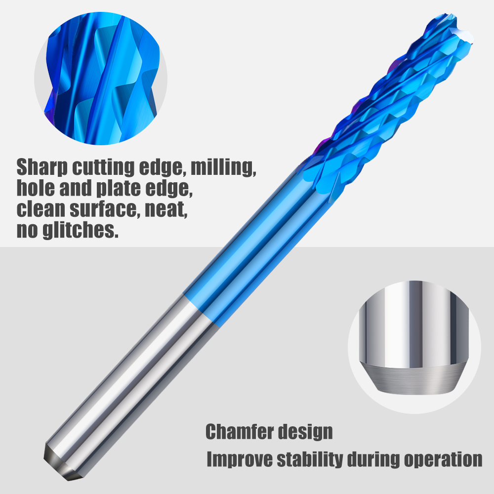 CNC コーンエンドミル 10 個 0.5-3.175 ミリ - End Mill Set のレビューと価格
