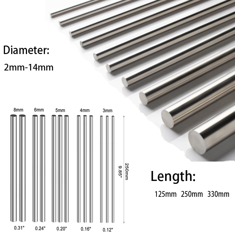 1/5Pc ステンレス鋼固体丸棒旋盤バーストック詰め合わせ  - Linear Rod 8Mm のレビューと価格