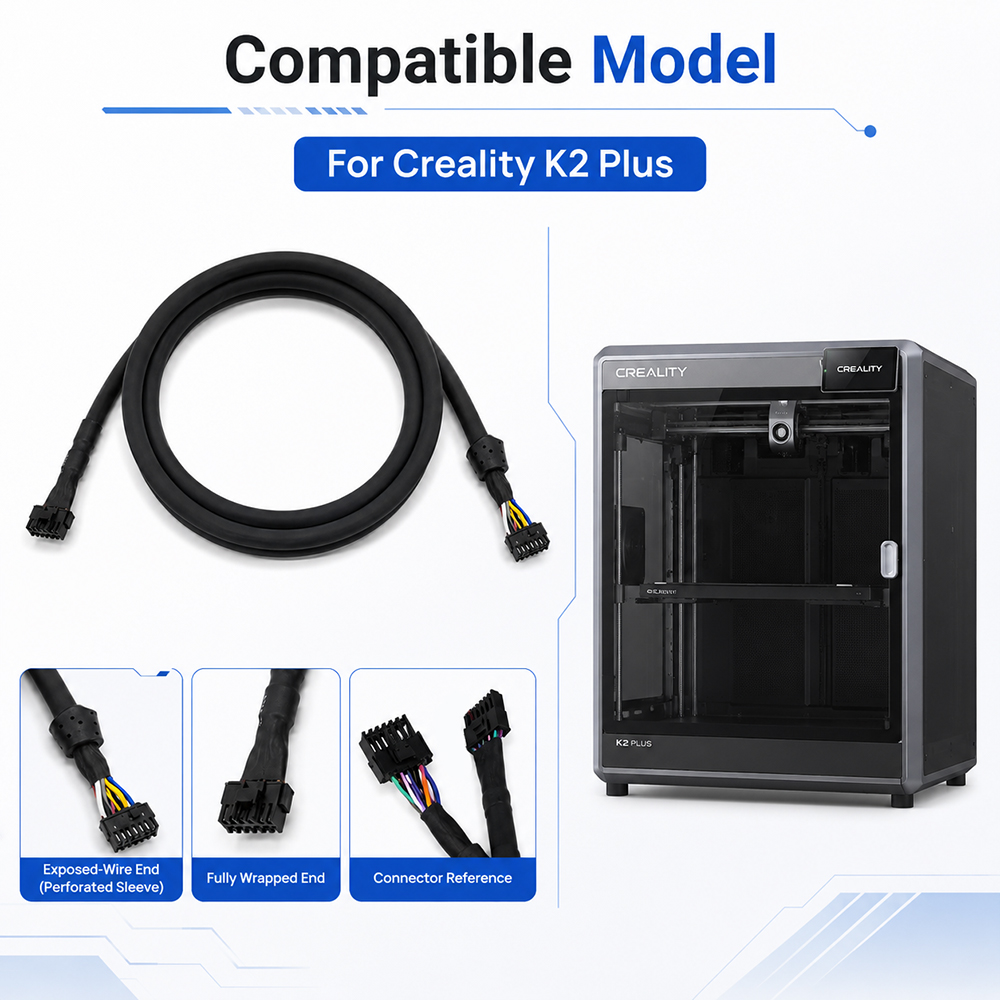 Creality K2 Plus用ツールヘッドケーブル、完全 - Aluminium Profile 2020 のレビューと価格